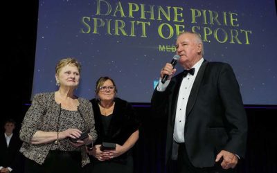 Barry & Colleen Gilbert receive Spirit of Sport Award